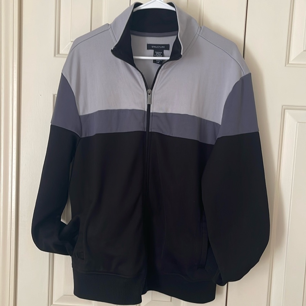 Structure Women’s Track/Athletic Color Block Design 90's Jacket Size Large - Picture 3 of 15